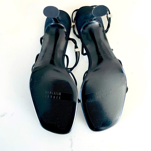 Stuart Weitzman | Strappy Heels w/ Rhinestone Detail - Picture 6 of 13